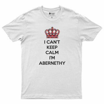 Abernethy Can't Keep Calm Men's T-Shirt White - Tartan Vibes Clothing