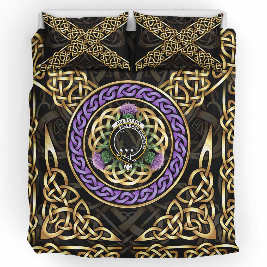Abernethy Clan Crest Bedding Set Celtic Scottish Thistle