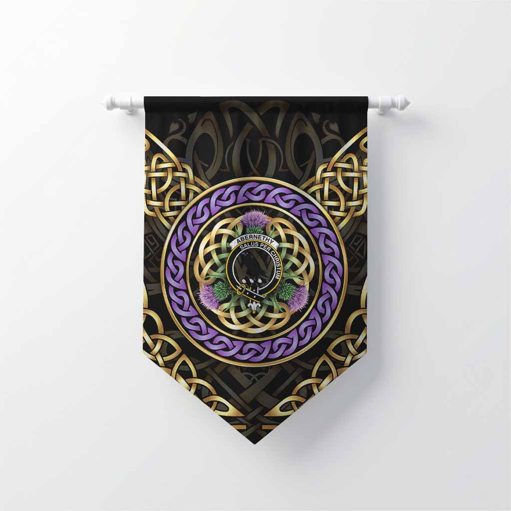 Abernethy Clan Crest Gonfalon Celtic Scottish Thistle
