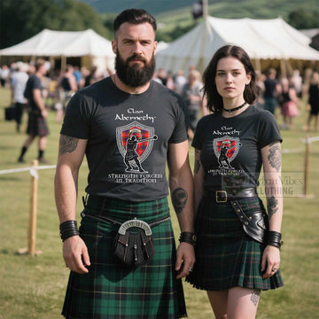 Abernethy Clan Crest Highland Games T Shirt Strength Forged In Tradition - Tartan Vibes Clothing