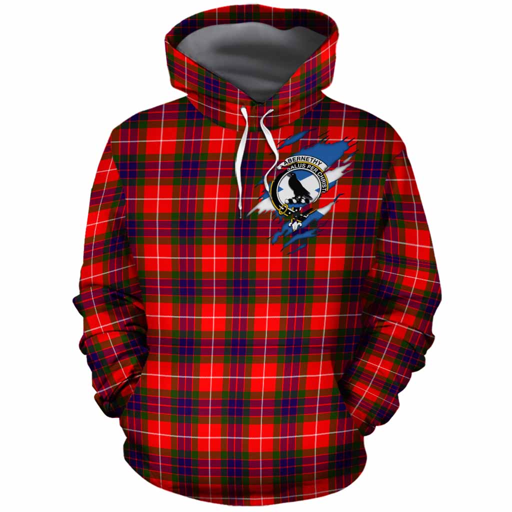 Abernethy Clan Crest In Me Tartan Cotton Hoodie Scotland Flag Style