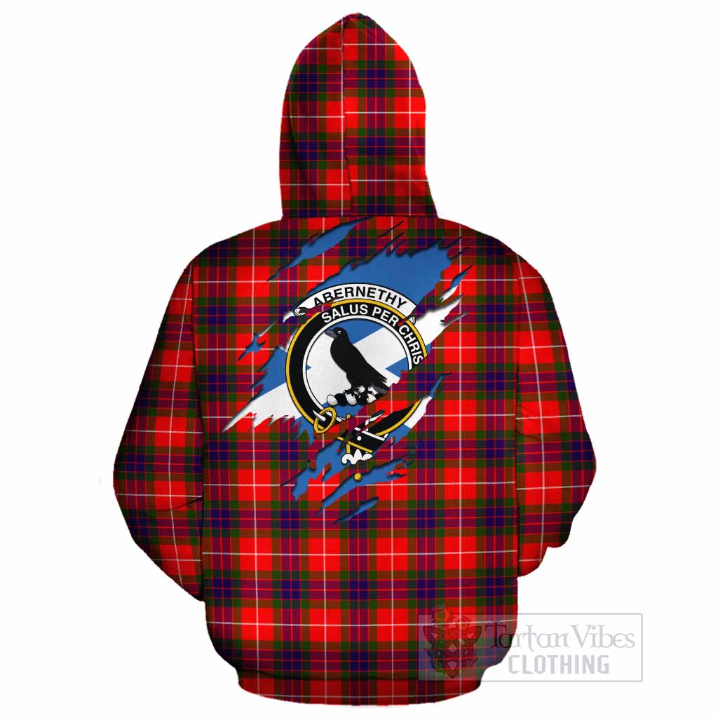 Abernethy Clan Crest In Me Tartan Cotton Hoodie Scotland Flag Style
