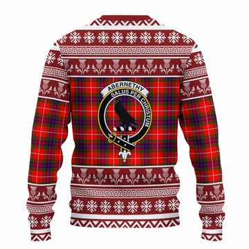 Abernethy Clan Tartan Christmas Ugly Sweater with Family Crest - Tartan Vibes Clothing