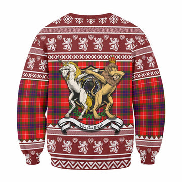 Abernethy Clan Tartan Crest Christmas Sweatshirt Coat of Arms Funny Style - Tartan Vibes Clothing