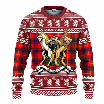 Abernethy Clan Tartan Crest Christmas Ugly Sweater Coat of Arms Funny Style - Tartan Vibes Clothing