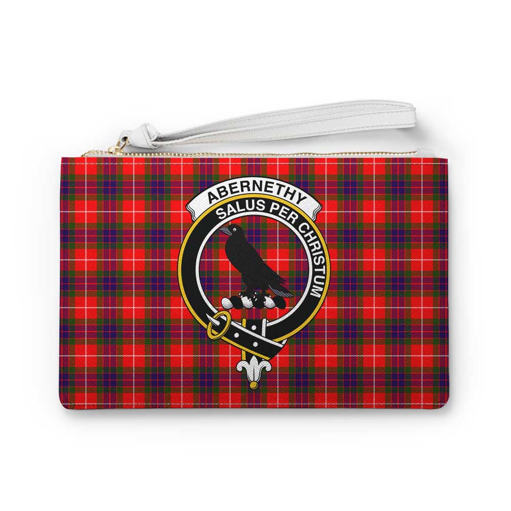 Tartan Vibes Clothing Abernethy Family Crest Tartan Clutch Bag