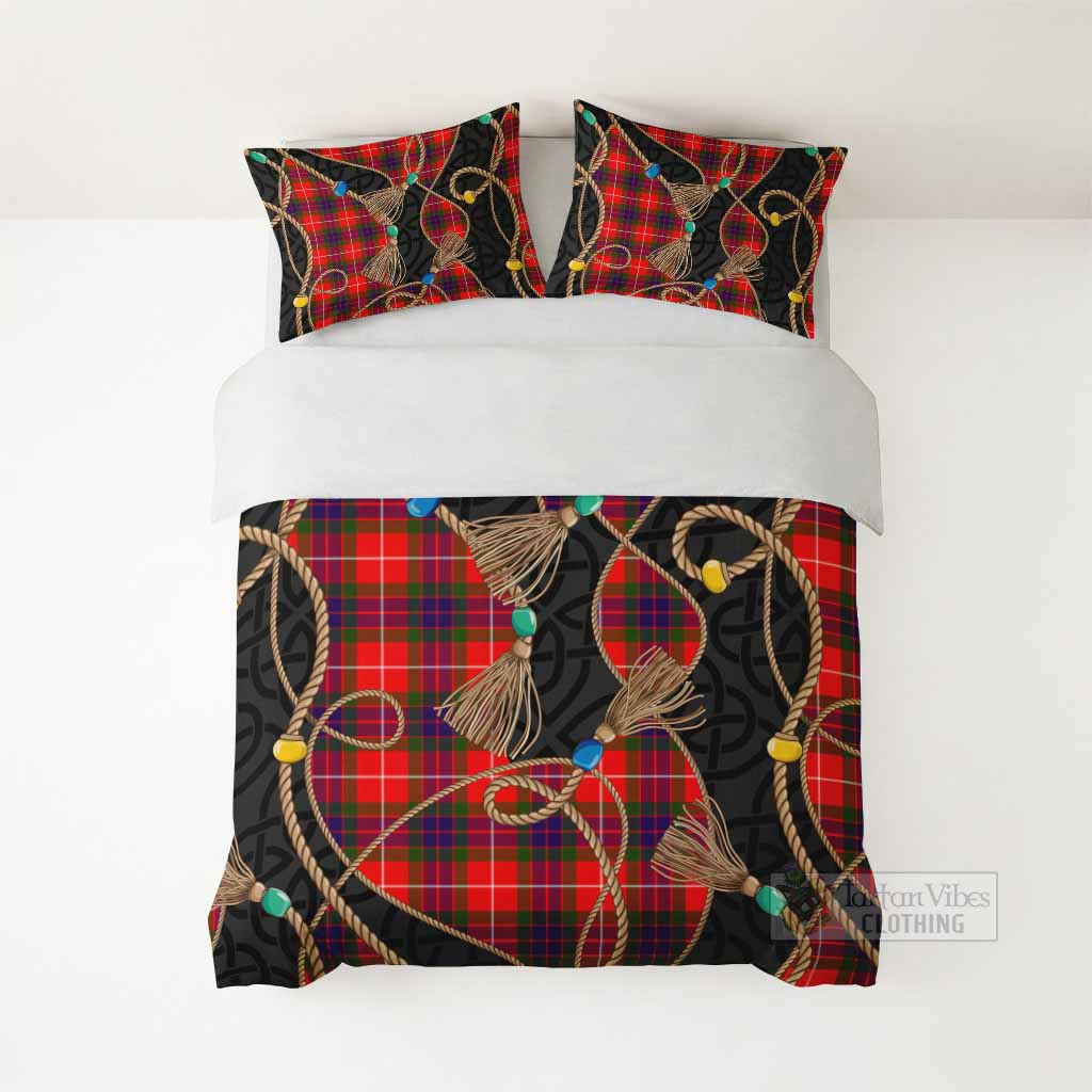 Abernethy Scottish Tartan Twisted Ropes Stylized Bedding Set - Tartan Vibes Clothing