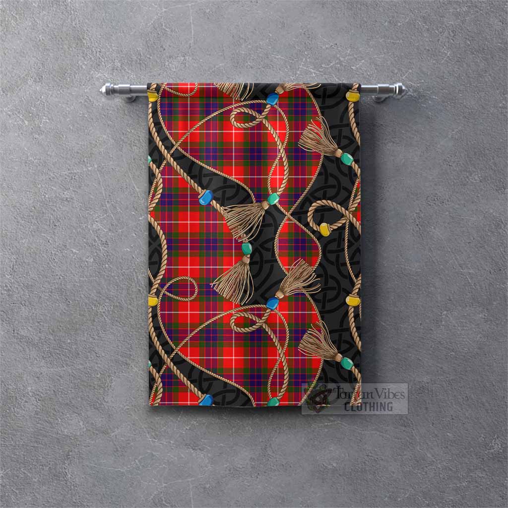 Abernethy Scottish Tartan Twisted Ropes Stylized Gonfalon Rectangle - Tartan Vibes Clothing
