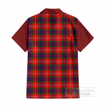 Abernethy Tartan Accent Cotton Hawaiian Shirt with Family Crest