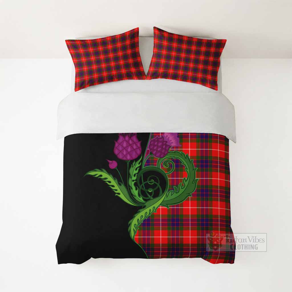 Abernethy Tartan Bedding Set Traditional Scottish Thistle - Tartan Vibes Clothing