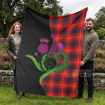 Abernethy Tartan Blanket Traditional Scottish Thistle - Tartan Vibes Clothing