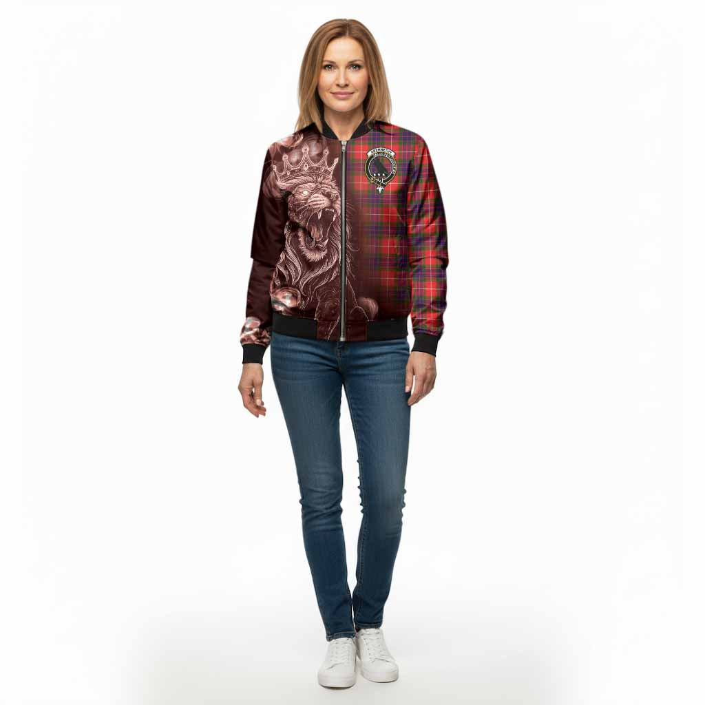 Abernethy Tartan Bomber Jacket Roaring Lion Heritage