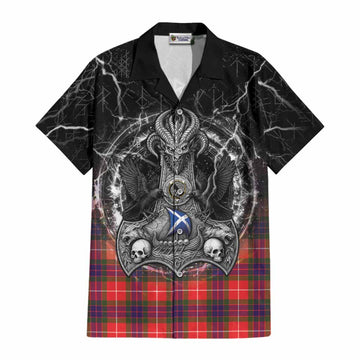 Abernethy Tartan Crest Cotton Hawaiian Shirt Celtic Odin's Raven Legacy