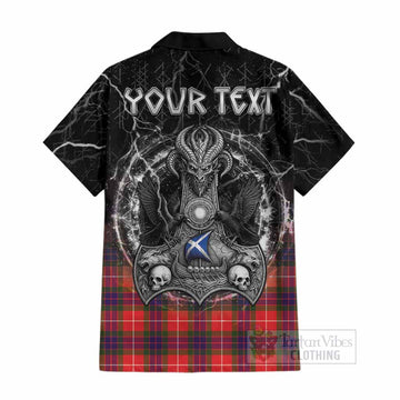 Abernethy Tartan Crest Cotton Hawaiian Shirt Celtic Odin's Raven Legacy