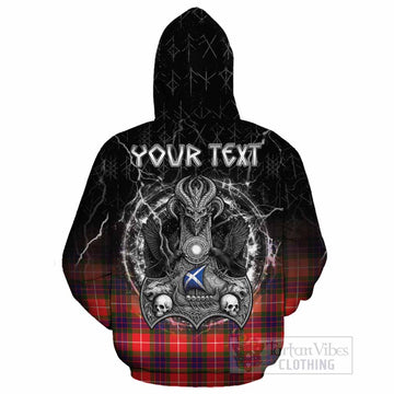 Abernethy Tartan Crest Cotton Hoodie Celtic Odin's Raven Legacy
