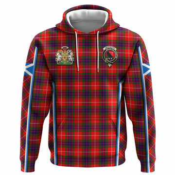 Abernethy Tartan Crest Hoodie Scotland Coat of Arm Flag Style - Tartan Vibes Clothing