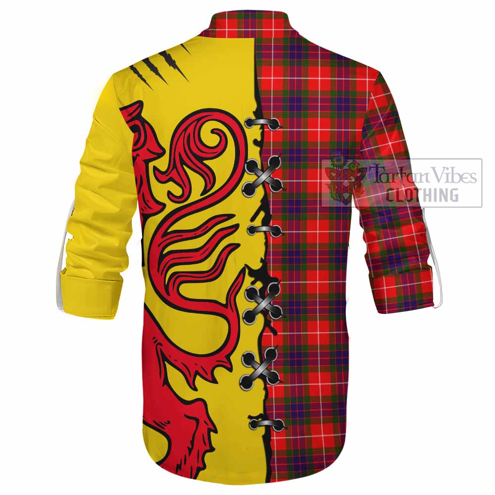 Abernethy Tartan Family Crest Ghillie Kilt Shirt Lion Rampant Honor - Tartan Vibes Clothing