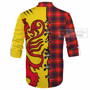 Abernethy Tartan Family Crest Ghillie Kilt Shirt Lion Rampant Honor