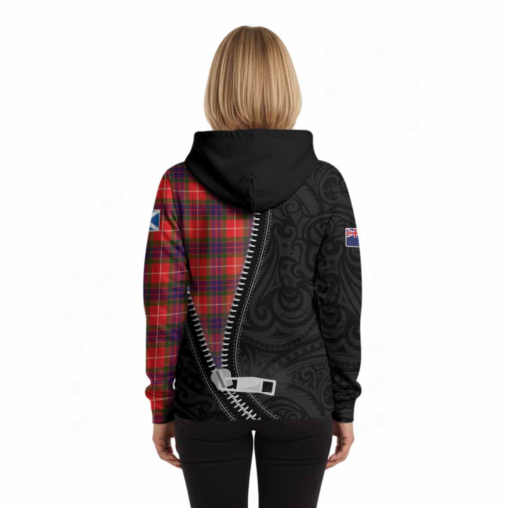 Abernethy Tartan Hoodie New Zealand Pattern Unique Zipper Stylized