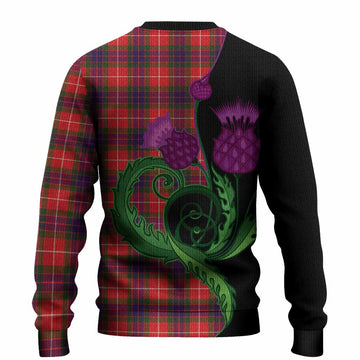 Abernethy Tartan Knitted Sweater Traditional Scottish Thistle