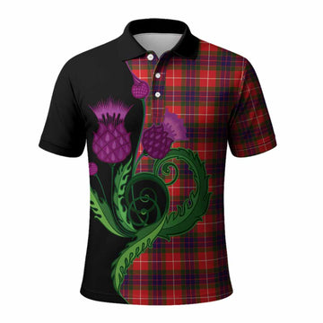 Abernethy Tartan Polo Shirt Traditional Scottish Thistle