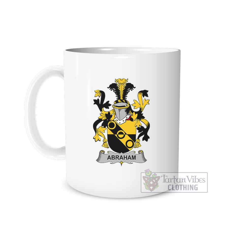 Tartan Vibes Clothing Abraham Irish Clan Coat of Arms Ceramic Mug