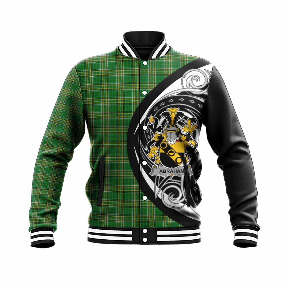 Tartan Vibes Clothing Abraham Irish Clan Baseball Jacket Celtic Circle Style