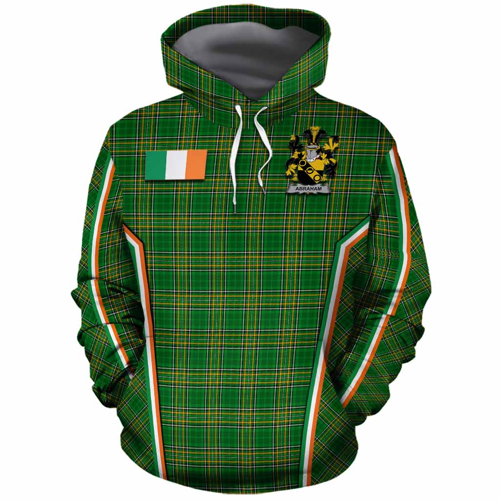 Abraham Irish Clan Coat of Arm Tartan Cotton Hoodie Flag Style