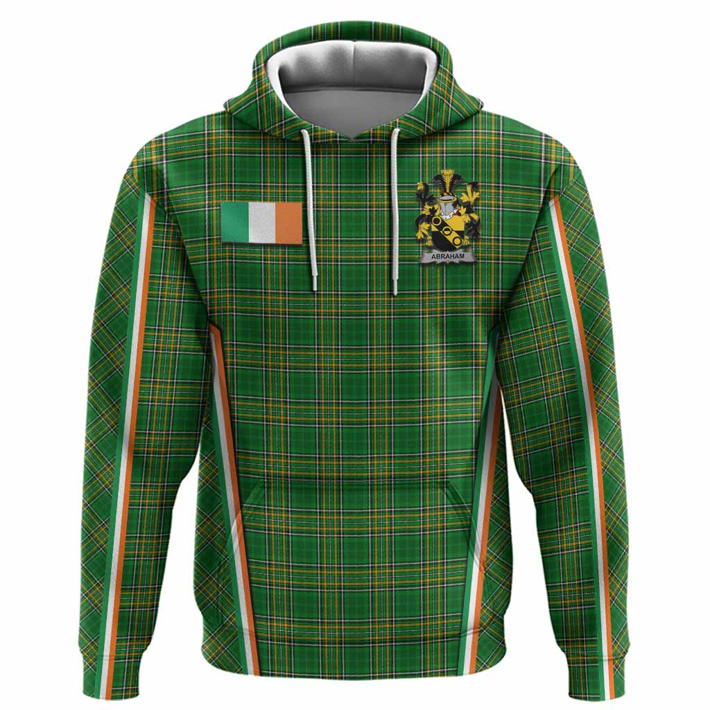 Abraham Irish Clan Coat of Arm Tartan Hoodie Flag Style