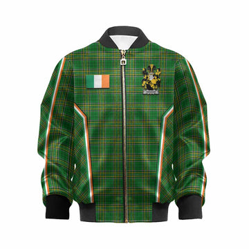Abraham Irish Clan Coat of Arm Tartan Kid Bomber Jacket Flag Style