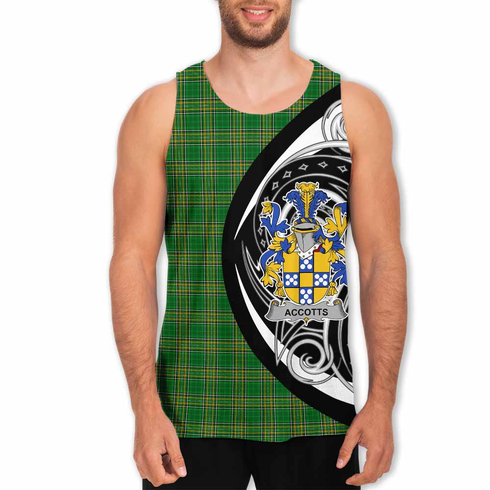 Tartan Vibes Clothing Accotts Irish Clan Men's Tank Top Celtic Circle Style