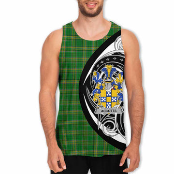 Tartan Vibes Clothing Accotts Irish Clan Men's Tank Top Celtic Circle Style