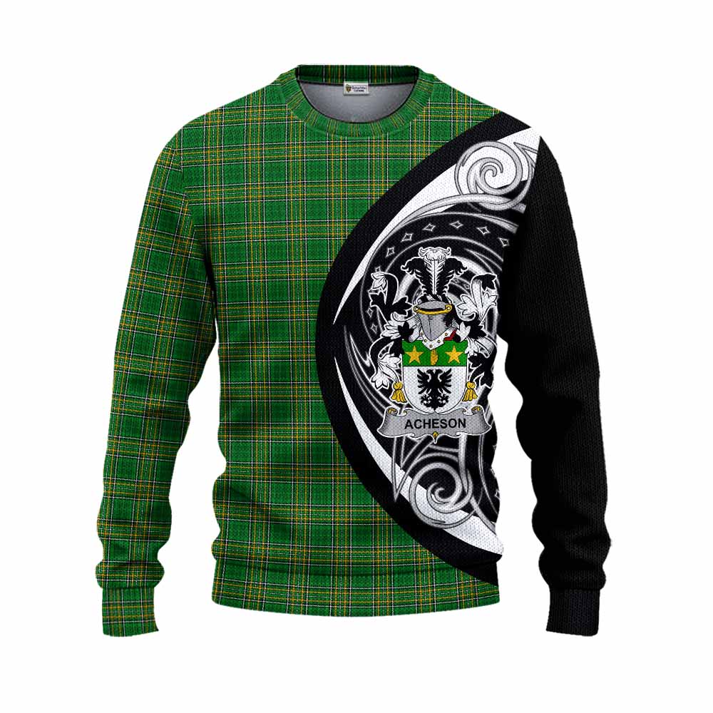 Tartan Vibes Clothing Acheson Irish Clan Knitted Sweater Celtic Circle Style