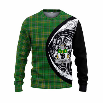Tartan Vibes Clothing Acheson Irish Clan Knitted Sweater Celtic Circle Style