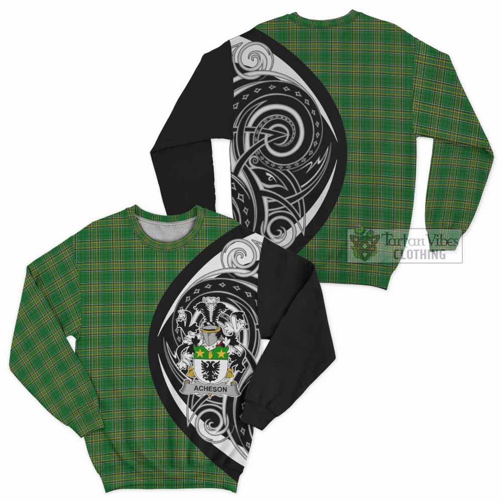 Tartan Vibes Clothing Acheson Irish Clan Sweatshirt Celtic Circle Style
