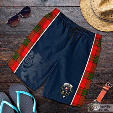 Adair Tartan Men's Shorts with Family Crest and Lion Rampant Vibes Sport Style
