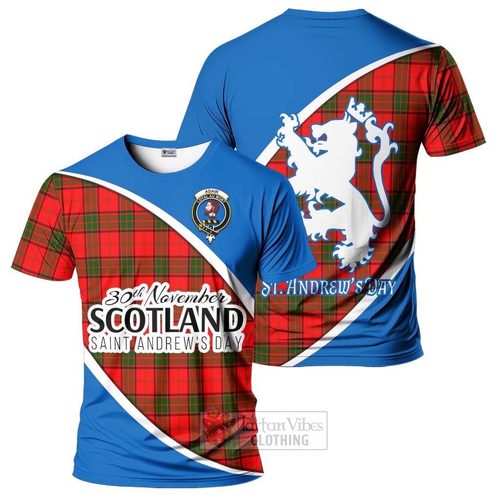 Tartan Vibes Clothing Adair Family Crest Tartan T-Shirt Celebrate Saint Andrew's Day in Style