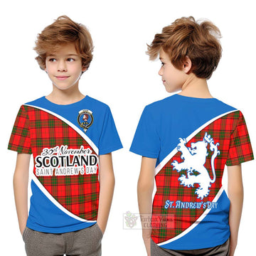 Tartan Vibes Clothing Adair Family Crest Tartan Kid T-Shirt Celebrate Saint Andrew's Day in Style