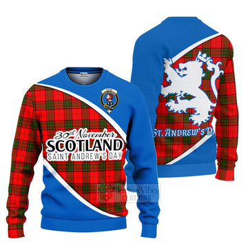 Tartan Vibes Clothing Adair Family Crest Tartan Knitted Sweater Celebrate Saint Andrew's Day in Style