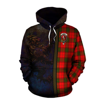 Adair Tartan Family Crest Cotton Hoodie Alba Gu Brath Be Brave Lion Ancient Style