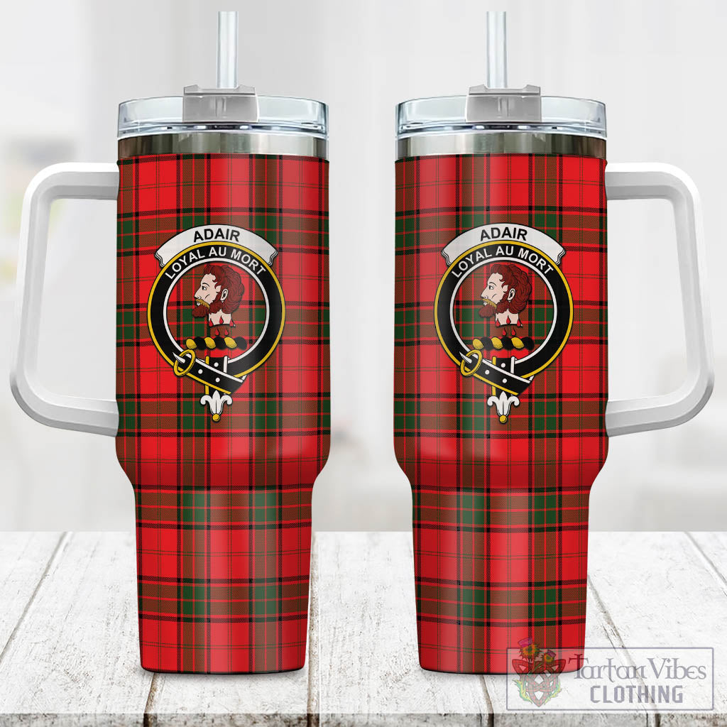 Tartan Vibes Clothing Adair Tartan and Family Crest Tumbler with Handle