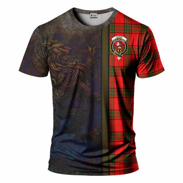 Tartan Vibes Clothing Adair Tartan Family Crest T-Shirt Alba Gu Brath Be Brave Lion Ancient Style