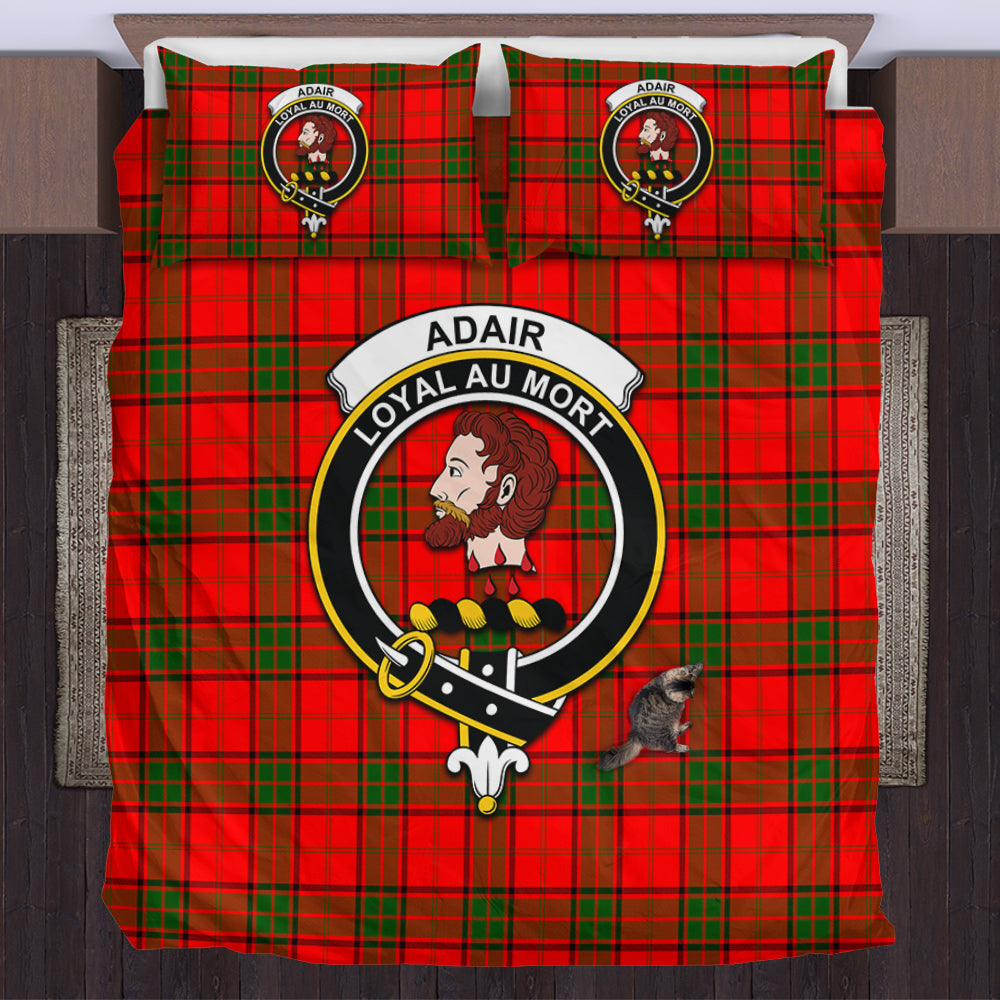 Adair Tartan Bedding Set with Family Crest US Bedding Set - Tartan Vibes Clothing