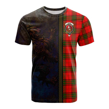 Adair Tartan Family Crest Cotton T-shirt Alba Gu Brath Be Brave Lion Ancient Style