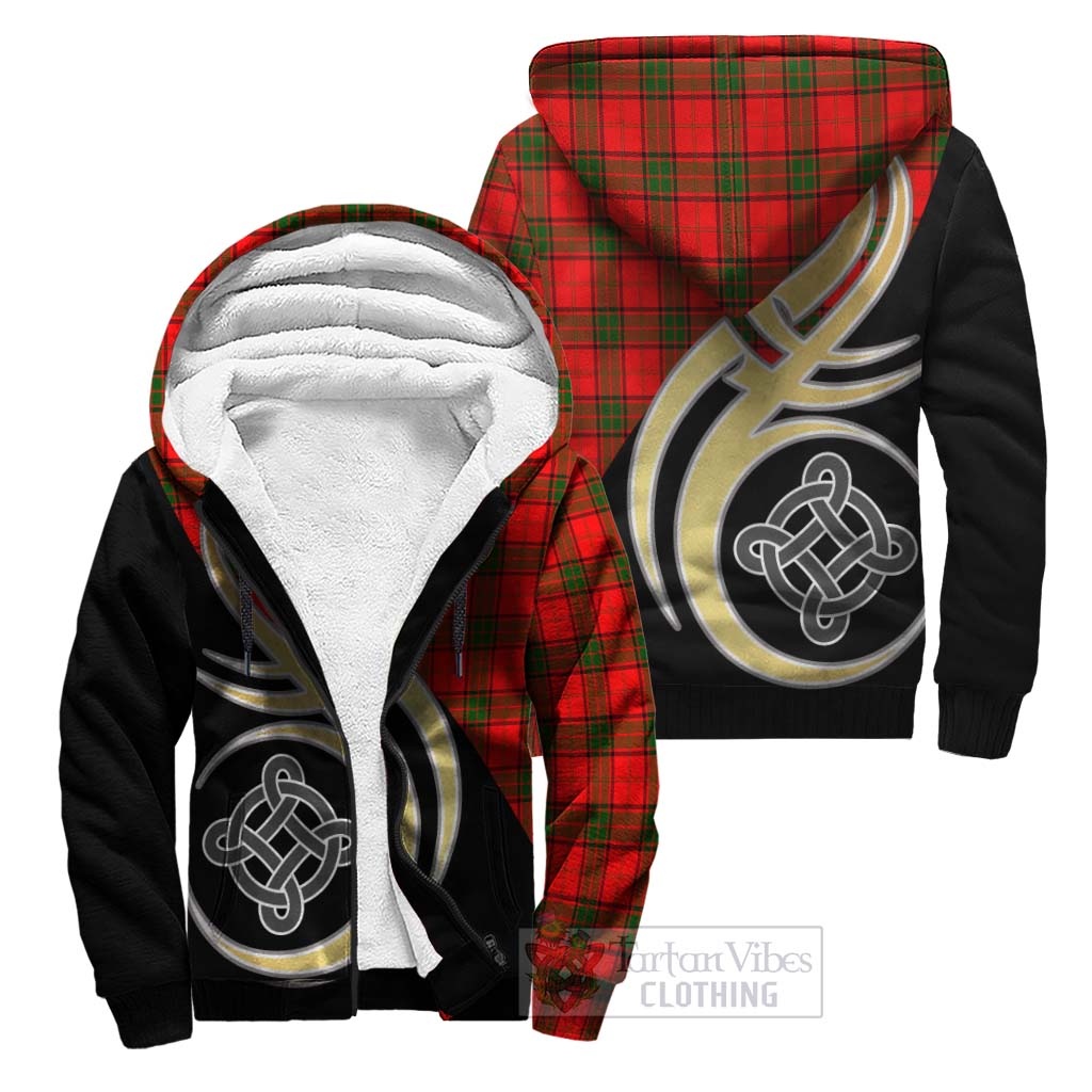 Adair Tartan Sherpa Hoodie with Family Crest and Celtic Symbol Style Unisex S - Tartan Vibes Clothing