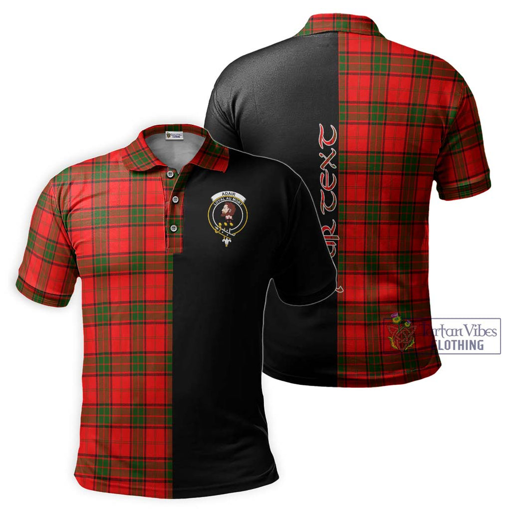 Adair Tartan Polo Shirt with Family Crest and Half Of Me Style Kid - Tartanvibesclothing Shop