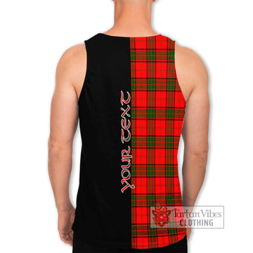 Adair Tartan Men's Tank Top with Family Crest and Half Of Me Style - Tartanvibesclothing Shop