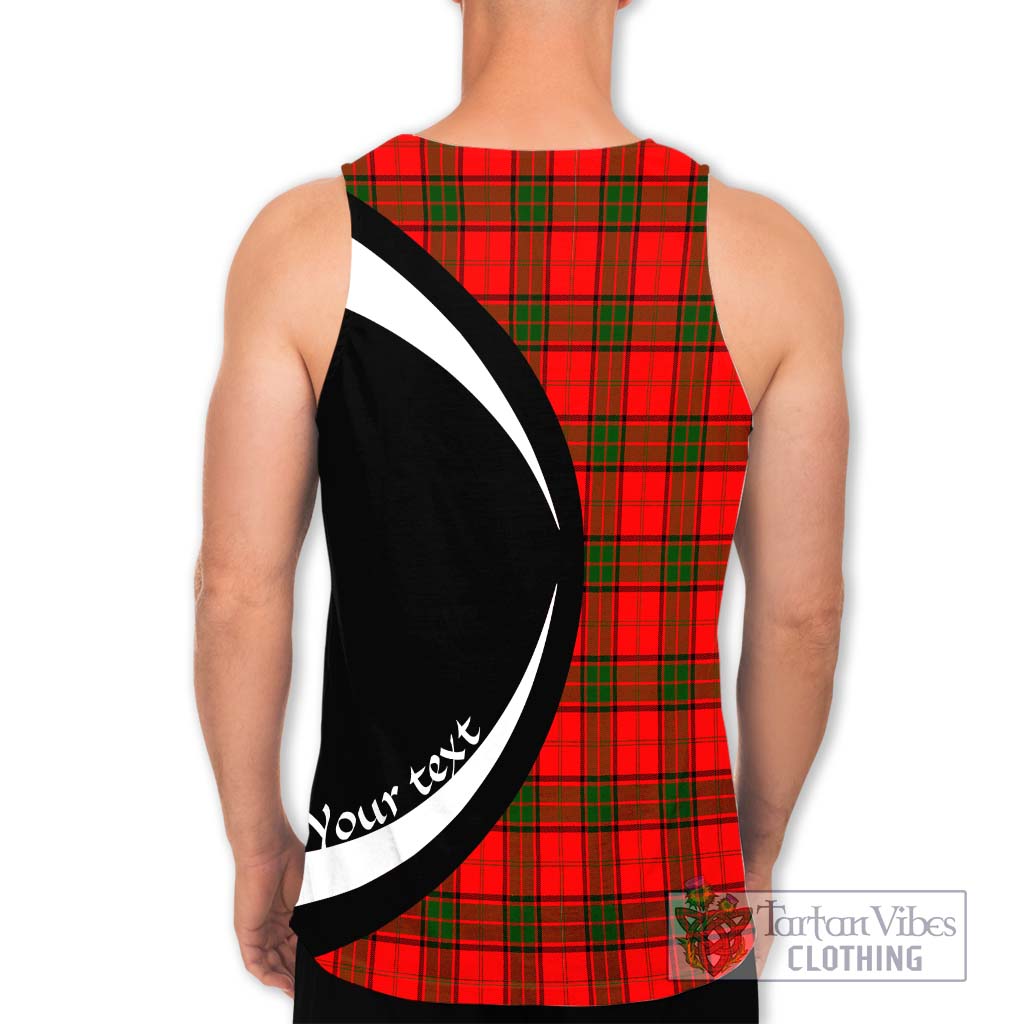 Adair Tartan Men's Tank Top with Family Crest Circle Style - Tartan Vibes Clothing