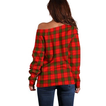 Adair Tartan Off Shoulder Women Sweater - Tartanvibesclothing