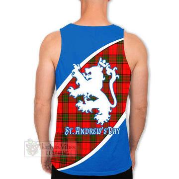 Tartan Vibes Clothing Adair Family Crest Tartan Men's Tank Top Celebrate Saint Andrew's Day in Style